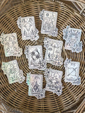 Zodiac Tarot Card Stickers
