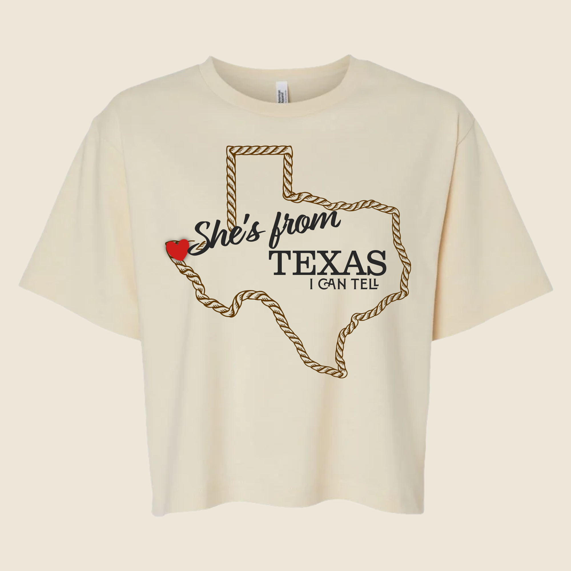 She’s From Texas Crop Tee
